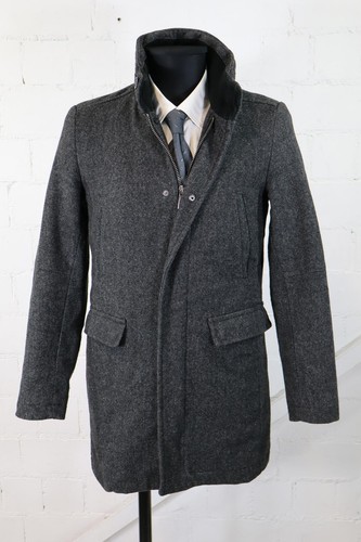 Cappotto corto grigio zara - cappotto,