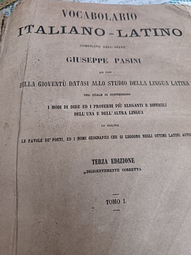 Pasini vocabolario italiano - vocabolario,