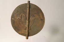 Vecchio Baule bronzo ottone perla rubinetto ghisa gialla HM48 Old Baoule Brass bead cock A6