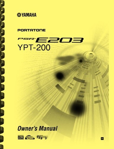 Yamaha psr e203 - yamaha, ypt-200