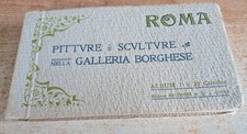 ROMA  - album di 20 cartoline 1900 - PITTURE E SCULTURE NELLA GALLERIA BORGHESE