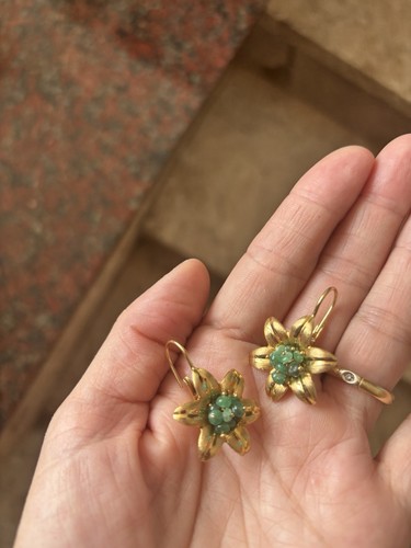 Stupendi orecchini fiore - orecchini,