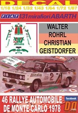 DECAL FIAT 131 ABARTH W.ROHRL