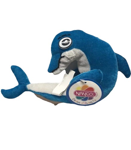 Peluche delfino blu nanco - delfino,