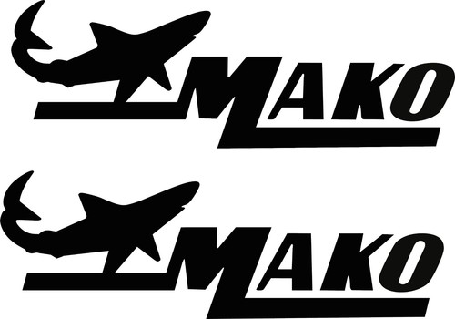 Mako marine boat sticker - marine, decal