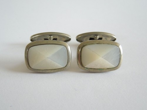Gemelli vintage madreperla - in,