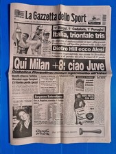 GAZZETTA DELLO SPORT 1 APRILE 1996 MAX BIAGGI-CADALORA-PERUGINI-MILAN-JUVENTUS