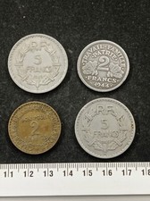 Set 4 Pezzi 5 Fr 1945 B 1950 B