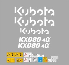 Kubota KX080-4a Set di