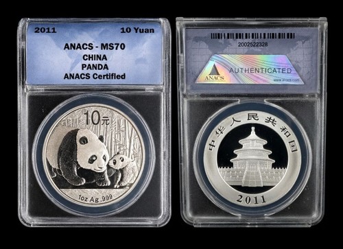 China yuan panda 2011 km - 10,