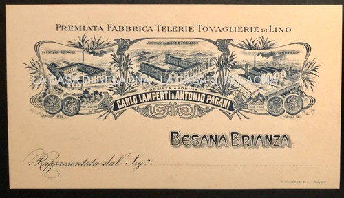 Cartolina pubblicitaria - cartolina,