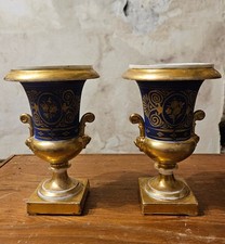 N.2 Vaso Impero In Porcellana