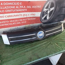 Griglia Anteriore Mascherina Paraurti Logo Fiat Panda 2 Serie 169 2007 Grigio