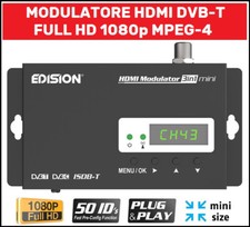 Modulatore RF VHF UHF Digitale DVB-T HDMI 1080p Per DVR PS5 XBOX e Decoder Sky