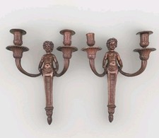 Coppia Di Applique IN Bronzo