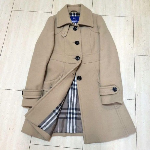 Cappotto lungo burberry blu - cappotto,