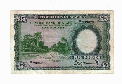 Nigeria 1958 sterline b i - nigeria,
