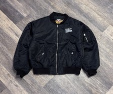 Bomber nero con - , logo