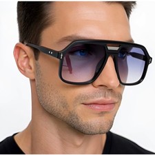 Men Large Square Aviator