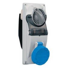 N° 2 PRESE PALAZZOLI 490126 CON INTERRUTTORE DI BLOCCO E BASE PORTAFUSIBILI