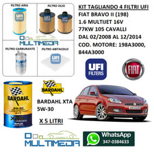 KIT TAGLIANDO FILTRI UFI OLIO