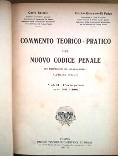 Commento teorico pratico - teorico-pratico, del