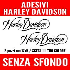 2 ADESIVI ADESIVO SCRITTA HARLEY DAVIDSON VERNICIABILI SENZA SFONDO AUTO MOTO!
