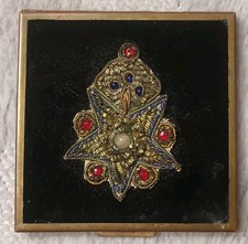 ANTICO PORTA CIPRIA IN OTTONE