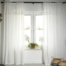 OFF WHITE 2x145x250 Tende Tende Vintage Casa di Campagna Shabby Vintage Monogramma