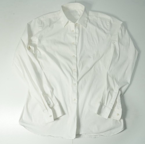 Prada white long sleeve button - long,