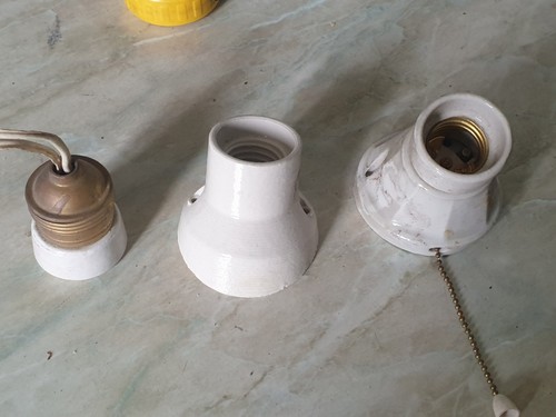Porta lampada ceramica vintage - lampada,