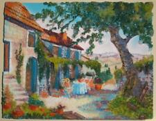 Toscana antico casolare campagna pannello bassorilievo plastica incisa dipinta