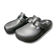 Pantofole da uomo Birkenstock Boston zoccoli neri in gomma taglia 38