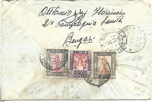 1939 libia busta - busta, multi