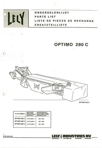 Manuale ricambi lely - manuale,