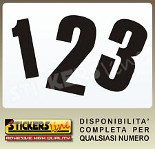 Adesivi NUMERI adesivo numero motocross 12 cm M.5