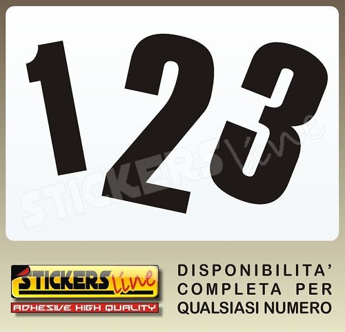 Adesivi numeri adesivo numero - numeri,