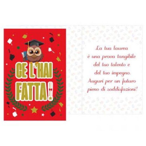 Biglietto auguri laurea ce - laurea,