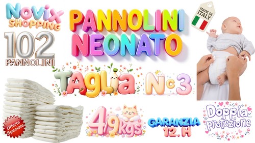 Pannolini neonati 9 kg - pannolini,