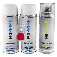Vernice per auto Kit bombolette spray 2K per Peugeot P3L3 Rouge Lips Lips Rot