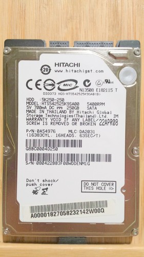 Hard disk notebook - disk,