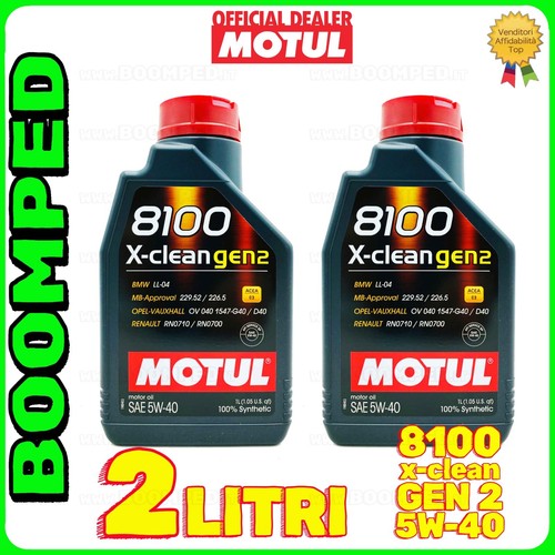 Olio motore motul 8100 - 2, lt