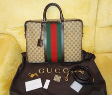 Gucci Borsa Business Porta PC Documenti Tracolla GG Cartella Uomo Donna Vintage