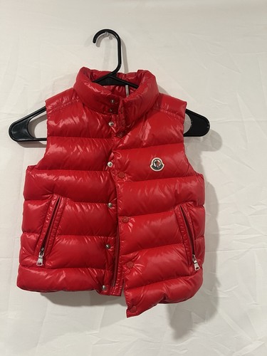 Gilet rosso moncler bubble - rosso,