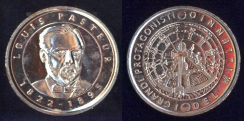 Medaglia louis pasteus i - medaglia,