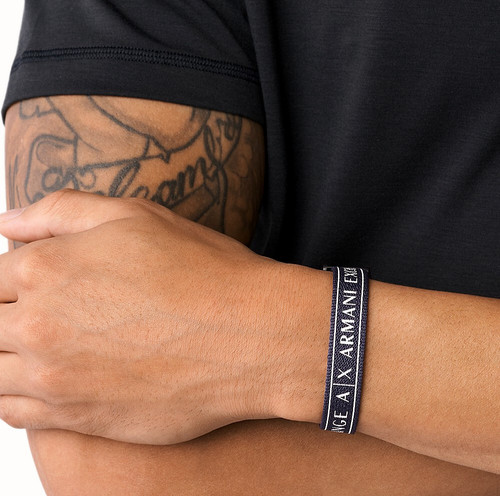 Bracciale uomo armani tessuto - uomo,