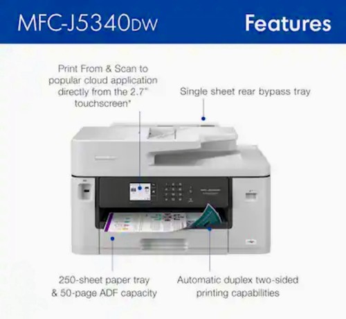 Brother mfc j5340dw wireless - brother, mfc-j5340dw