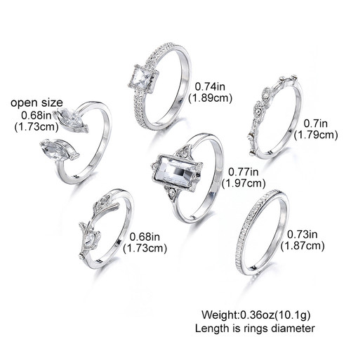 Set anello vintage geometrico - anello,