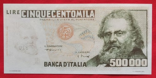 500000 lire carducci prova - lire,