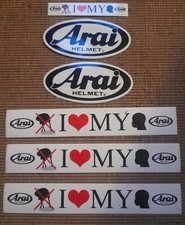 Set 6 Adesivi Moto/Auto Casco ARAI Japan